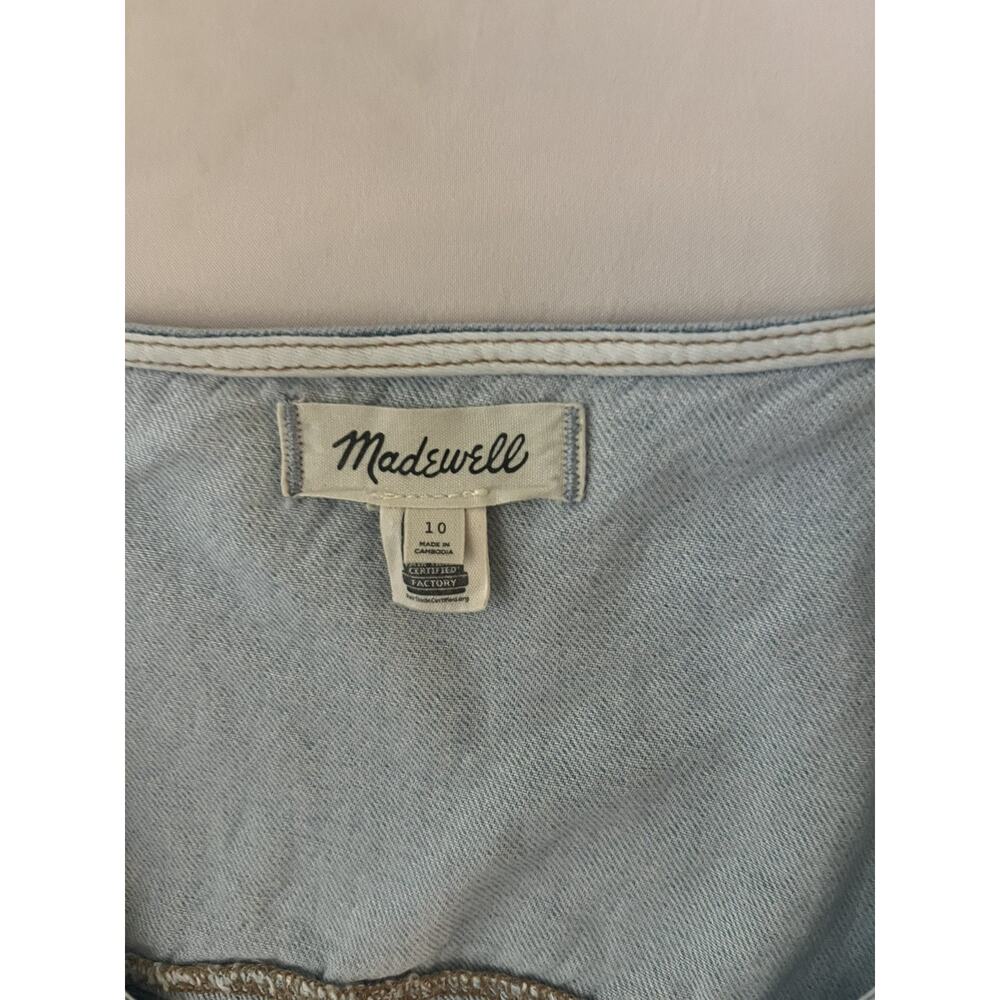 Madewell Fitted Blue Denim Vest Top Size 10 - Picture 4 of 7